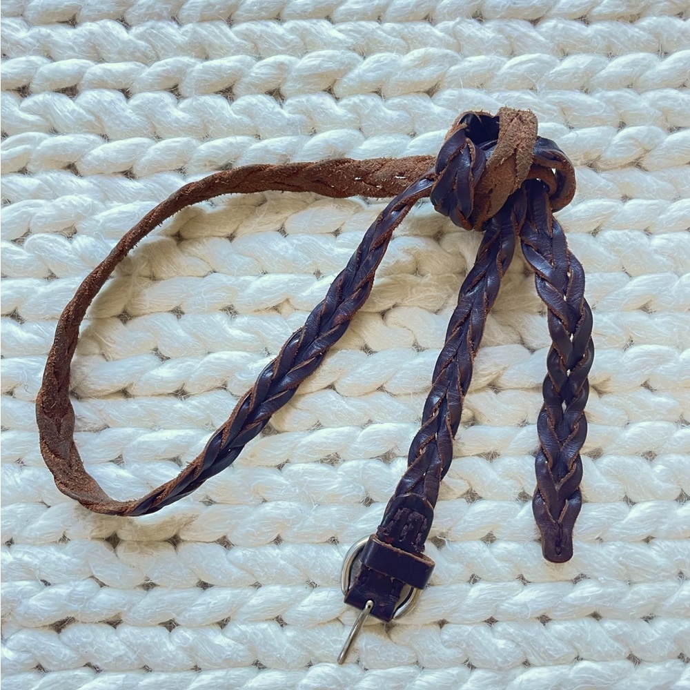 American Eagle Braided Leather Belt